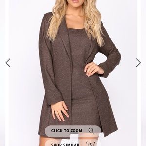 Fashion nova brown blazer Eliot piece